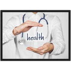 Quadro Decorativo Medicina Cérebro Médicos Consultórios Decorações Com