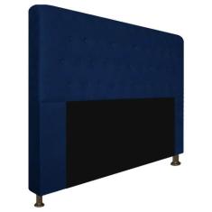 Cabeceira Brenda Para Cama Box King Size 195cm com Capitonê Suede - Ec