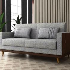 Sofá Cama 3 Lugares Esther 203cm X 95cm X 90cm Palha/Montana Wisck
