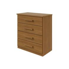 Cômoda Casal Baião c/ 4 Gav Rovere/Amêndoa - Lopas