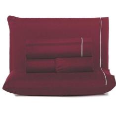 Jogo De Lençol Queen Top Line 180 Fios 4 Peças - Vinho - Casa Modelo E