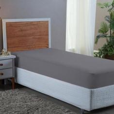 Lençol Solteiro 400 Fios Barato com Elástico Cama Box Toque Macio Bara