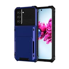 SORAKA Capa para Samsung Galaxy S23 5G com porta-cartões Capa para carteira Samsung Galaxy S23 5G Capa PC TPU 2 em 1 de camada dupla Capa à prova de choque com capacidade para 5 cartões