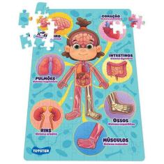 Quebra Cabeça 100 Peças Por Dentro Do Corpo Humano - Toyster