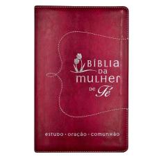 Livro - Bíblia da Mulher de Fé NVI, Capa luxo vermelho