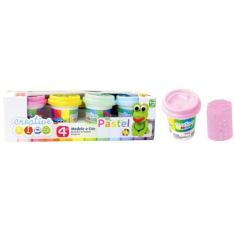 Kit Massinha De Modelar Criative Kids 4 Potes Com 56g Pastel - Cretive