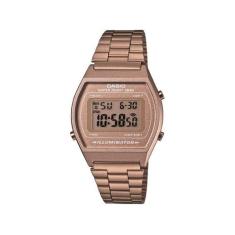 Relogio casio feminino vintage rose gold b640wc-5adf