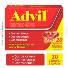 Advil Extra Alivio Ibuprofeno 400mg 20 cápsulas 20 Cápsulas Líquidas