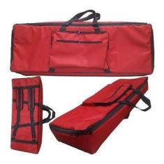 Capa Bag Para Teclado Yamaha Montage 6 Master Luxo Nylon Vermelho
