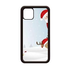 Capa de Natal Papai Noel Alce Peep Ano Novo para iPhone 12 Pro Max para Apple Mini Mobile Case