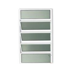 Janela de Alumínio Basculante 100x80cm Vidro Mini Boreal Plus Brimak Branco