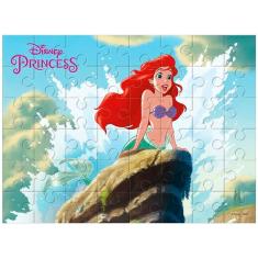 Quebra-Cabeça Princesa Ariel 3D 48 pçs BR2032 - MultiKids