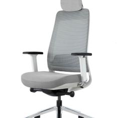 Cadeira Escritório Presidente Filo A1 bs Branco/Cinza