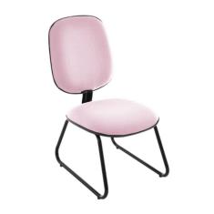 Cadeira Diretor Trapézio Para Escritório Linha Uno Rosa