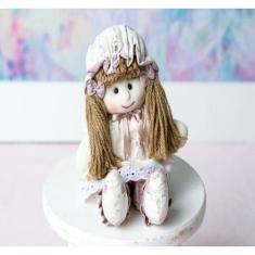 Boneca luiza mini infantil - vestido floral. - CKD CONFECCOES, Floral 