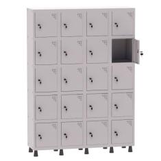 Armário Guarda Volume Locker Roupeiro 4 Vãos 20 Portas Aço GRF504/20 C