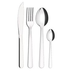 Faqueiro em aço inox liso 24 peças tramontina