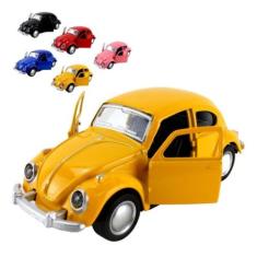 Miniatura Fusca Escala 1:32 Carrinho de Ferro com Fricção Fusquinha Ab