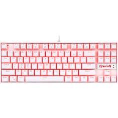Teclado Mecânico Gamer Redragon Kumara Branco Switch Red Led