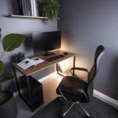 Escrivaninha Industrial 90x50 Escritorio Mesa Computador para Quarto G