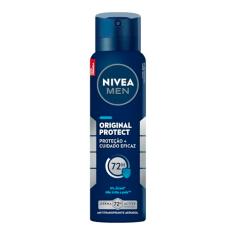 NIVEA MEN Desodorante Antitranspirante Aerossol Original Protect 150ml - Proteção e cuidado eficaz por 72h