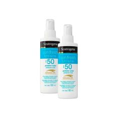 Kit 2 Protetor Solar Neutrogena Sun Fresh Light Spray FPS 50 180ml	