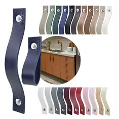 Kit com 08 Puxadores Alça Full Parafuso para Móveis Armário Guarda Roupa Gaveta Porta Baús Caixas Bandeja Cesto Tábua - Cor Textura de Couro