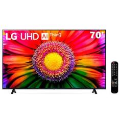 Smart TV 70 Polegadas LG 4K, Uhd Thinq Ai, Hdr Bluetooth 3 HDMI - 70ur8750psa