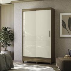 Guarda Roupa 2 Portas de Correr com Pés Fit Jequitibá/off