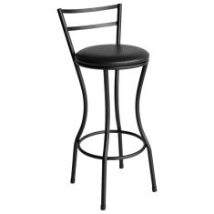 Banqueta Alta Home em Aço Carbono