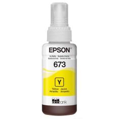 Garrafa de Tinta Amarelo Epson T673 - T673420 - Original, Amarelo, 70m