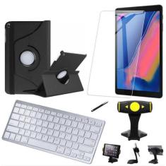 Capa Giratória Samsung Tab S7 11" T870/T875 + Película + Teclado +Supo