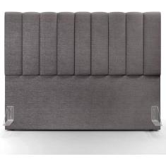 Cabeceira Cama Box Queen 160 cm Dali Linho - Decora Vip,  Linho Cinza 