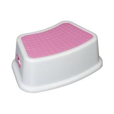 Banquinho Degrau Infantil Crescidinhos Criança Rosa - Baby Style