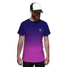 Camiseta Roxa e Azul Degradê Purple and Blue Masculina - Di Nuevo, Rox