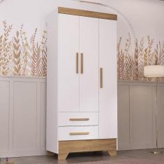 Guarda Roupa Infantil 3 Portas 2 Gavetas Catavento Rodial