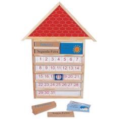Brinquedos Educativos - Casinha Calendário 805 X 610 X 20mm - Sonho de