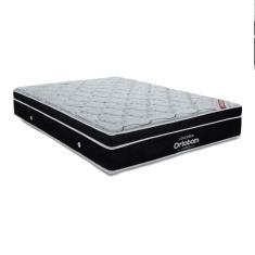 Cama Box Baú Bege E Colchão Elegant Molas Ensacadas Queen Ortobom