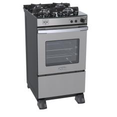 Fogao a Gas 4 Bocas Venax Gaudi Vetro Vitreo Inox 220V