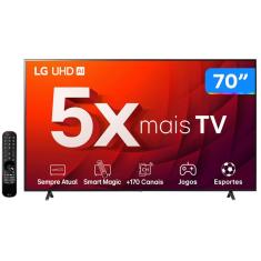 Smart TV 70” 4K UHD LED LG 70UR8750 Wi-Fi Bluetooth Alexa 3 HDMI IA