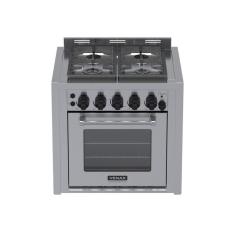 Fogao de Embutir 4 Bocas Venax Temis Inox Gas Glp