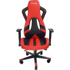 Cadeira Gamer MX11 Giratoria Preto e Vermelho - mymax