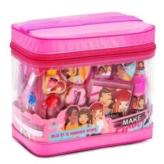 Kit Maquiagem Infantil com Bolsa Makebrinq Polibrinq MK03