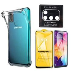 Capinha de Celular Anti Impacto + Película 9D Nano Blindada + Película Câmera Compatível Samsung Galaxy M31