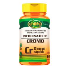 Picolinato De Cromo 100% Idr 500mg 60 Cápsulas - Unilife - A 