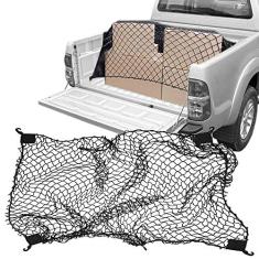 Rede Elástica de Caçamba Para Contenção de Bagagem CargoFix Big CargoNet Universal Toyota Hilux