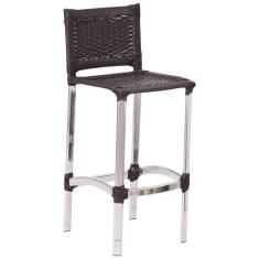 Banqueta Madri em Alumínio para Edícula, Cozinha, Balcão, Área