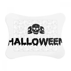 Moldura de quebra-cabeça Happy Ghost Fear Halloween Decoração de imagem Enfeite de jogo de quebra-cabeça