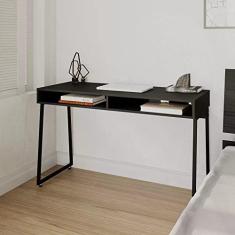 Escrivaninha Industrial Concept CabeCasa MadeiraMadeira Preto Trama/Preto
