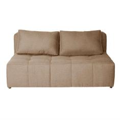 sofá 2 lugares modular soho linho bege